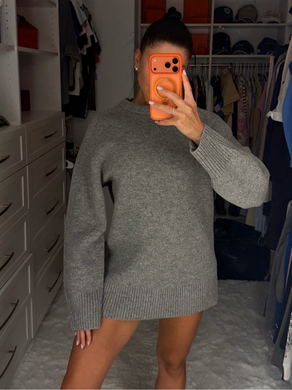 & Other Stories Gray Turtleneck Sweater
